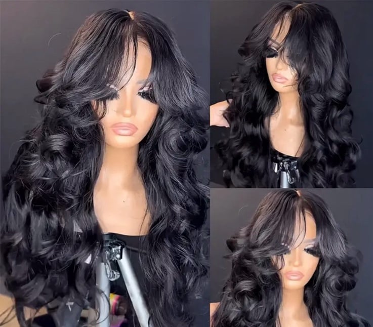 26 Inch wave lace front wig