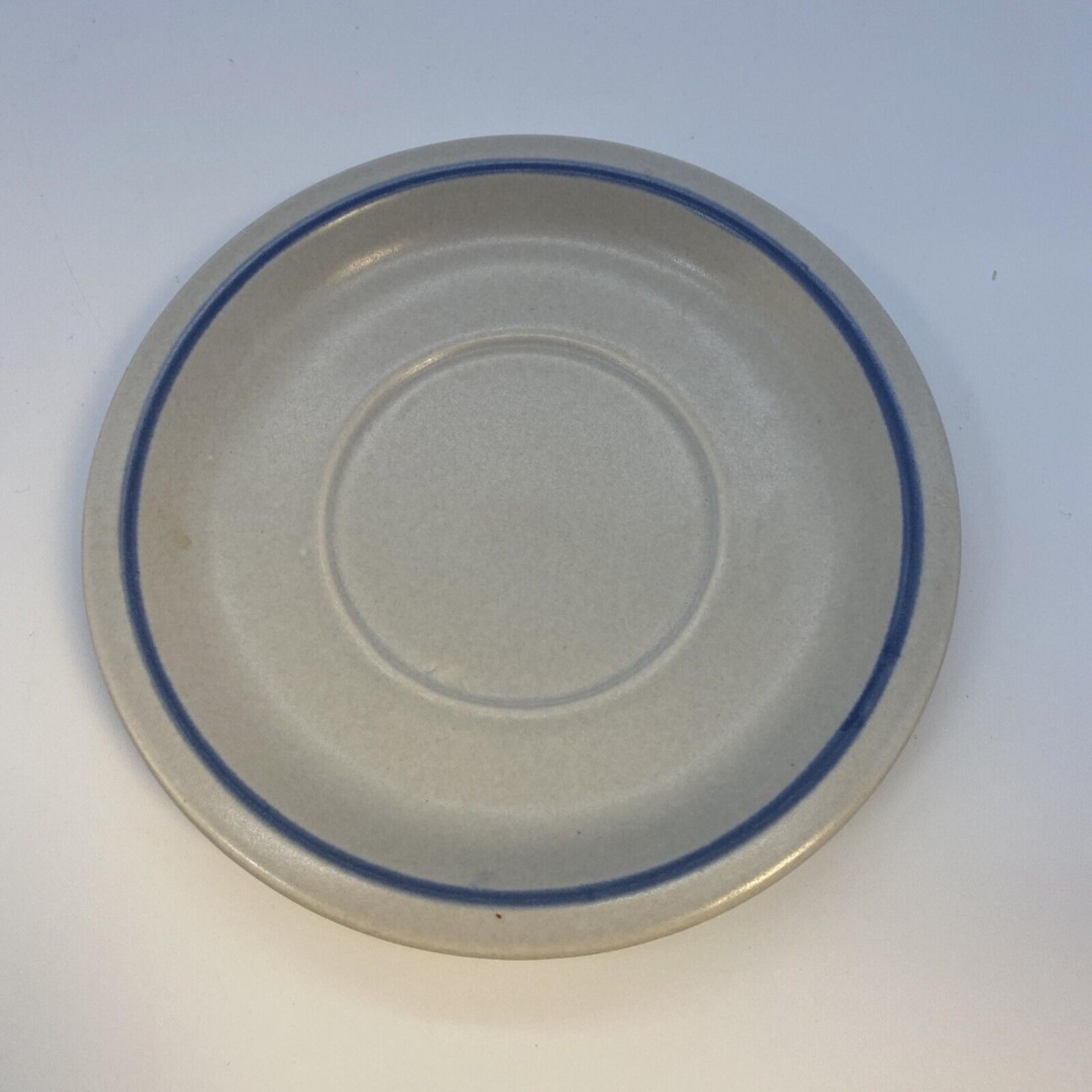 Pfaltzgraff Yorktowne Saucer / Small Plate 6” White w/Blue Trim
