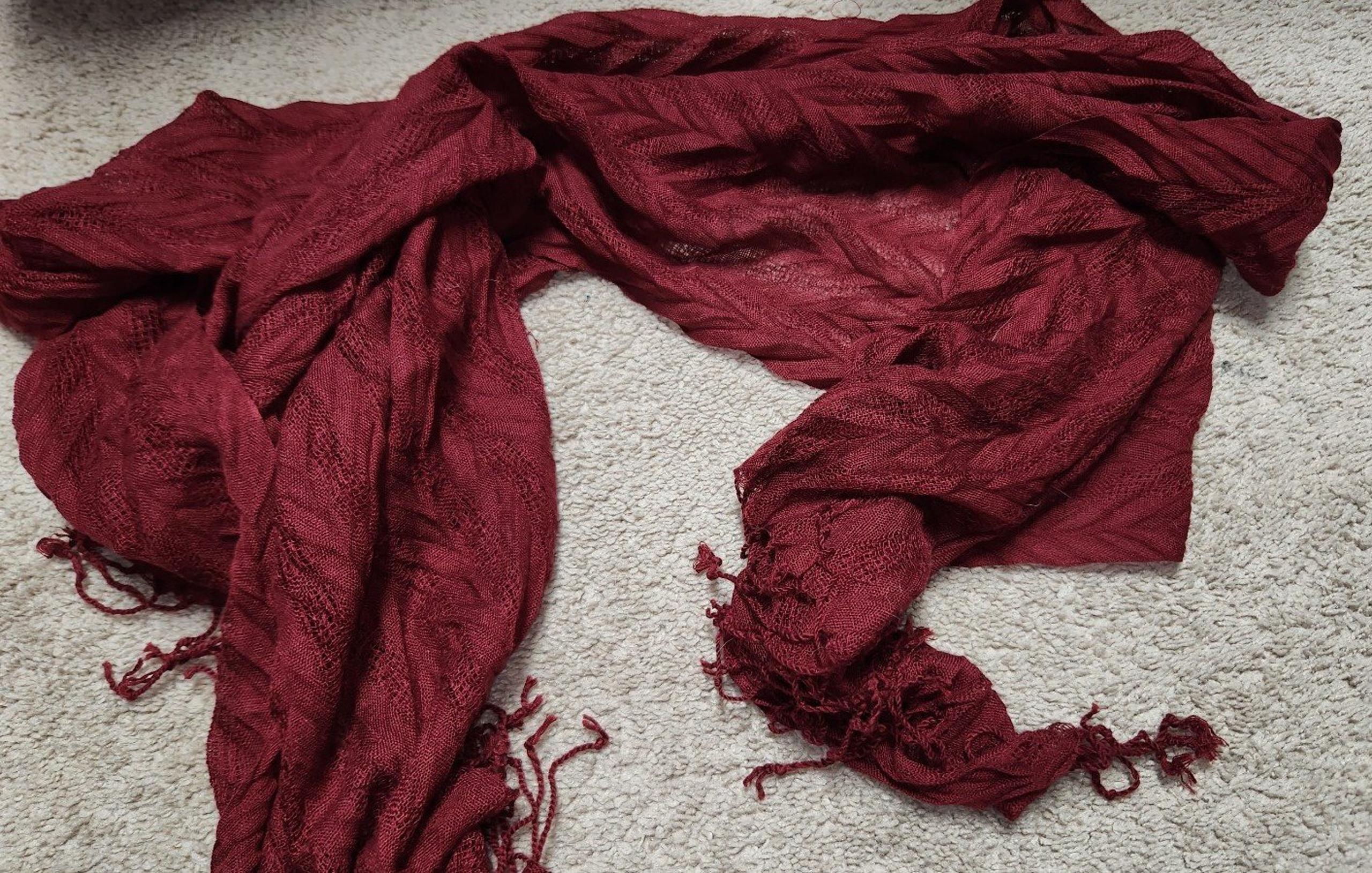 The Limited maroon scarf