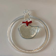 Kosta Boda Art Glass Bird Sun Catcher Hanging