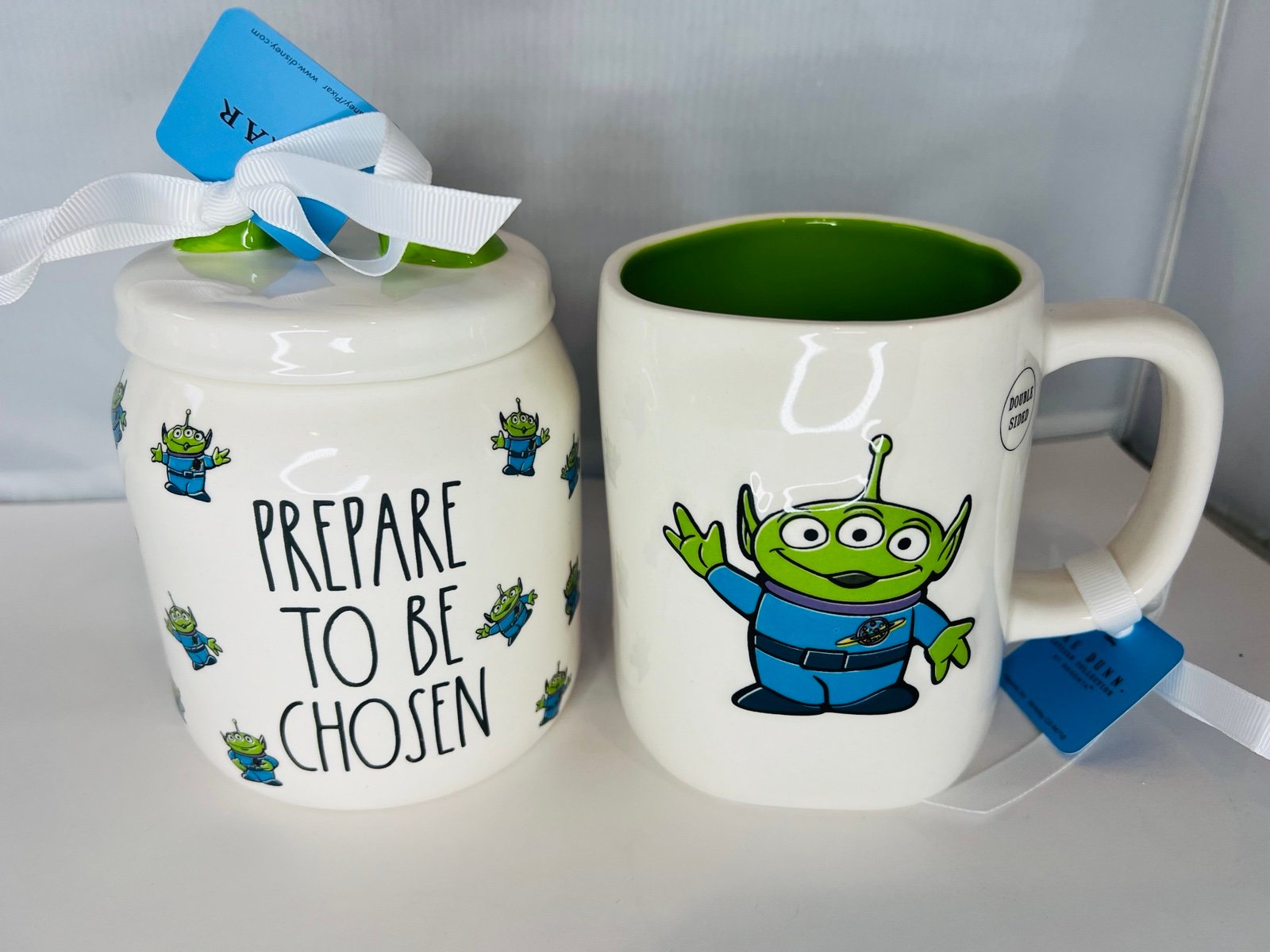 Rae Dunn Toy Story Prepare To Be Chosen, The Claaaaw Canister Mug Bundle