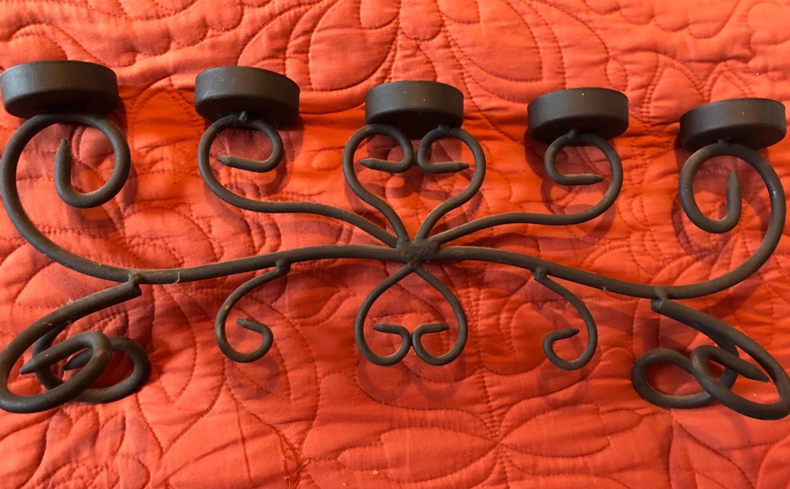 Wrought Iron Candle Holder