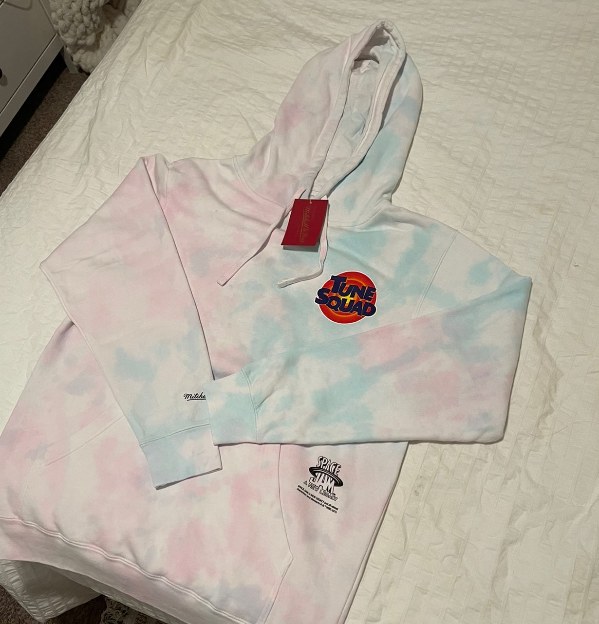 Mitchel & Ness X Space Jam : A New Legacy Retro Hoodie Unisex Tie-Dye/Tune Squad