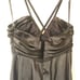 Dessy Collection Black Satin Maxi Dress - Braided Straps