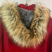Women’s M Red Nautica Wool Coat Jacket Amazing Shape Wool