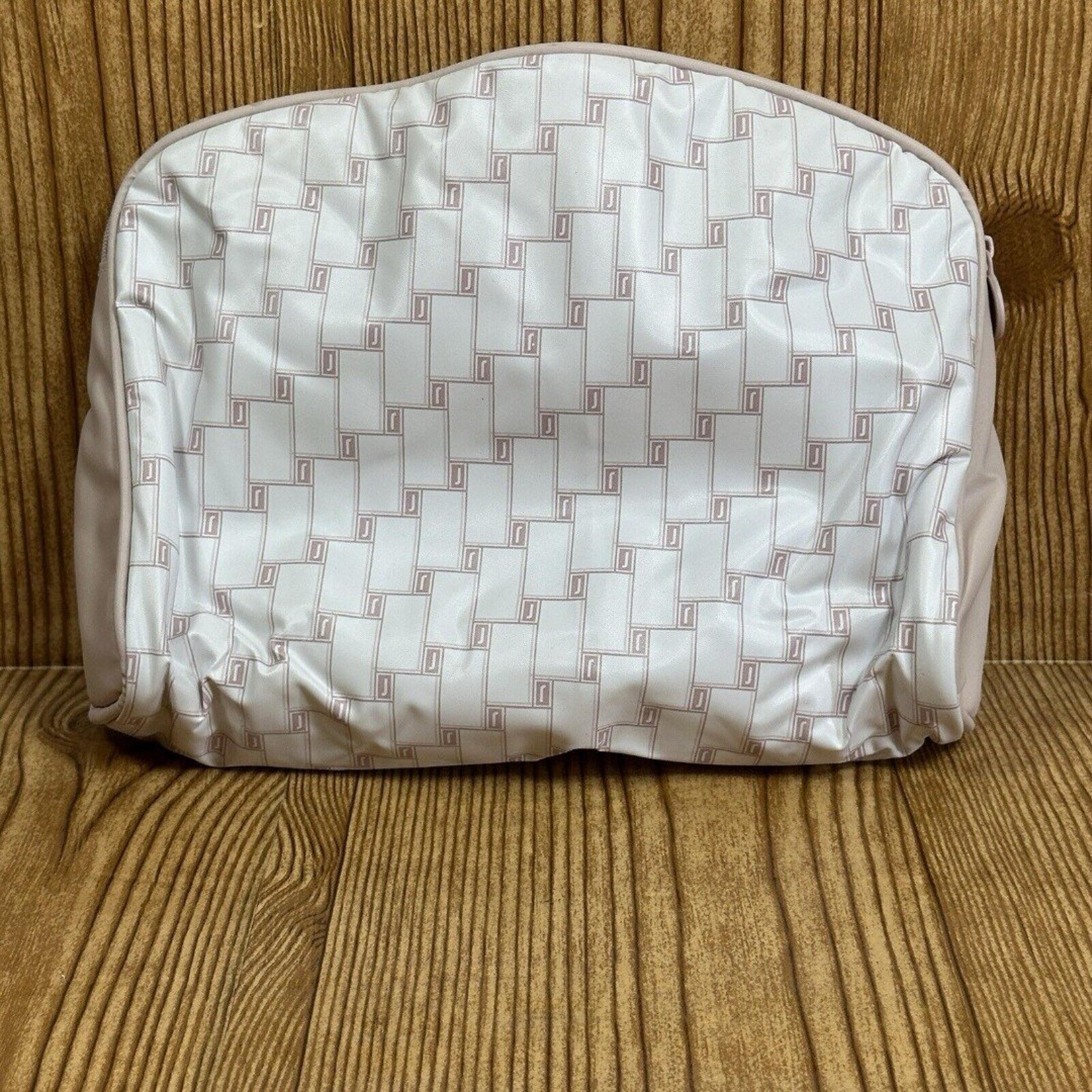 Jafra Cosmetic Bag Zippered Overnight Make-Up Toiletries Pouch Pale Pink