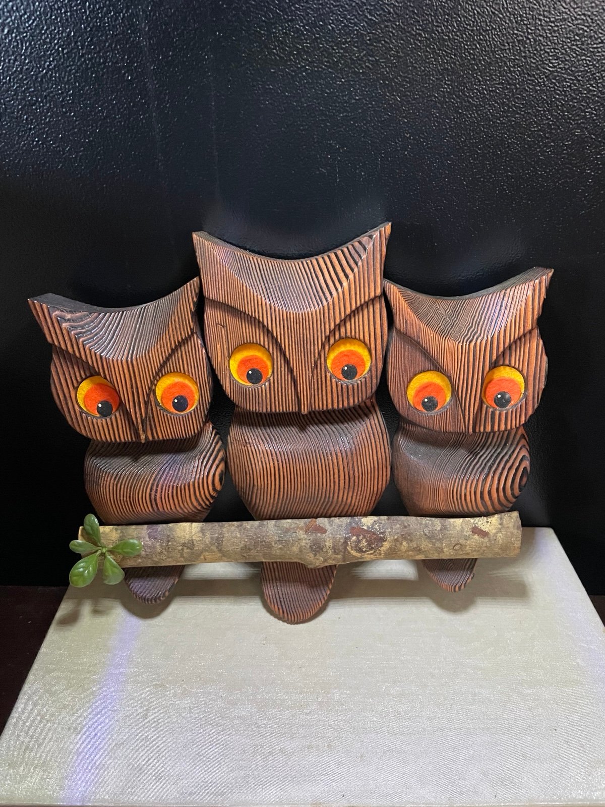 1970’s Witco Owl Family Wall Art