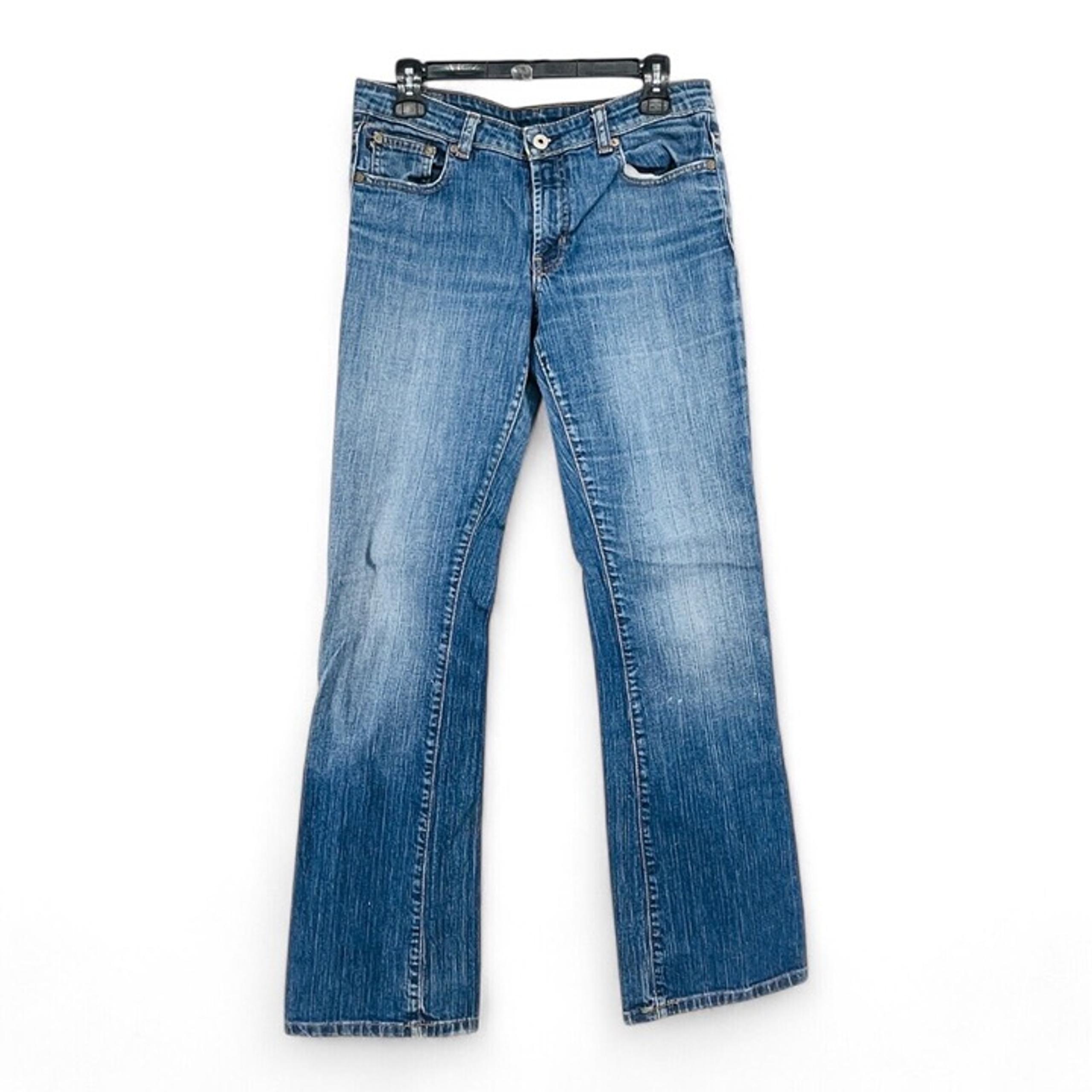 Ralph Lauren Polo Jeans Company Sz 10 x 34 Stretch Kelly Jeans Low Rise Boot Cut
