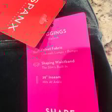 Spanx, emerald green velvet legging, size 2x, tags attached
