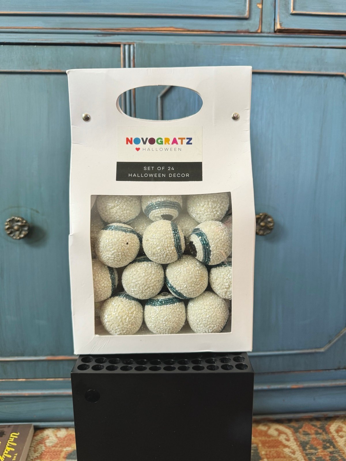 Novogratz Halloween Glass Beaded Eyes Balls