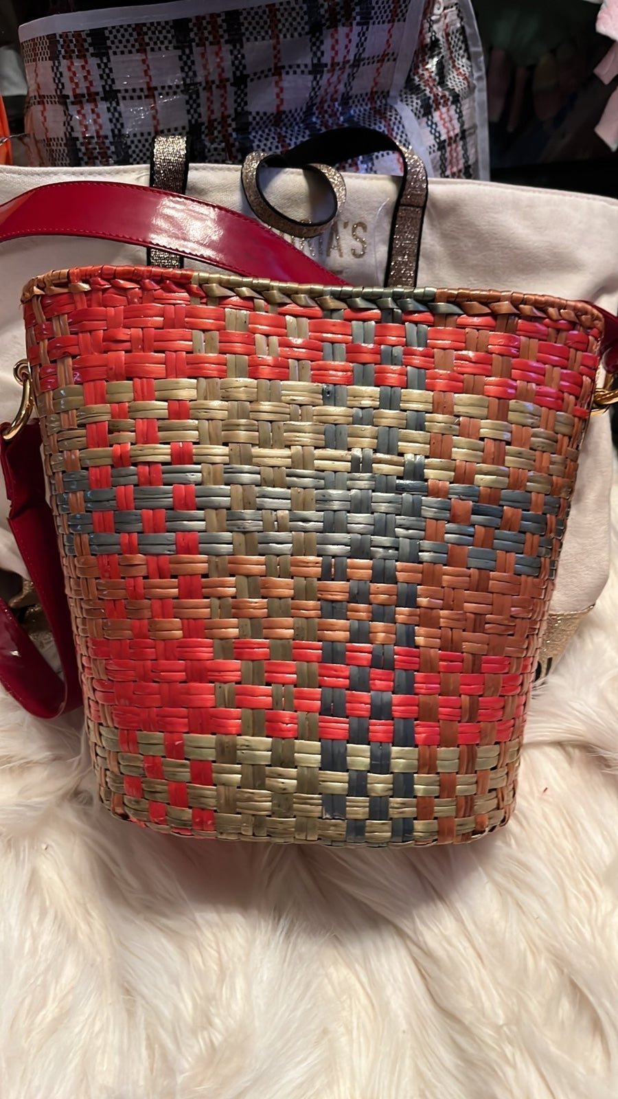 Vintage rodo Italy, wicker bag