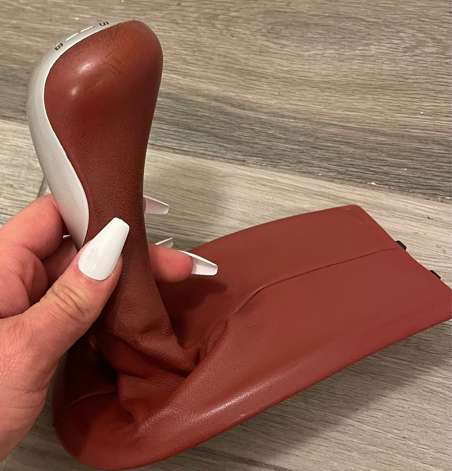 Porsche Boxster Red Leather 6 Speed Shifter