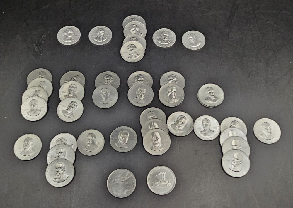 Vintage Shell's president's coin game