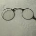 Antique Glasses Sterling Silver Lorgnette Foldabe Magnifying Lens