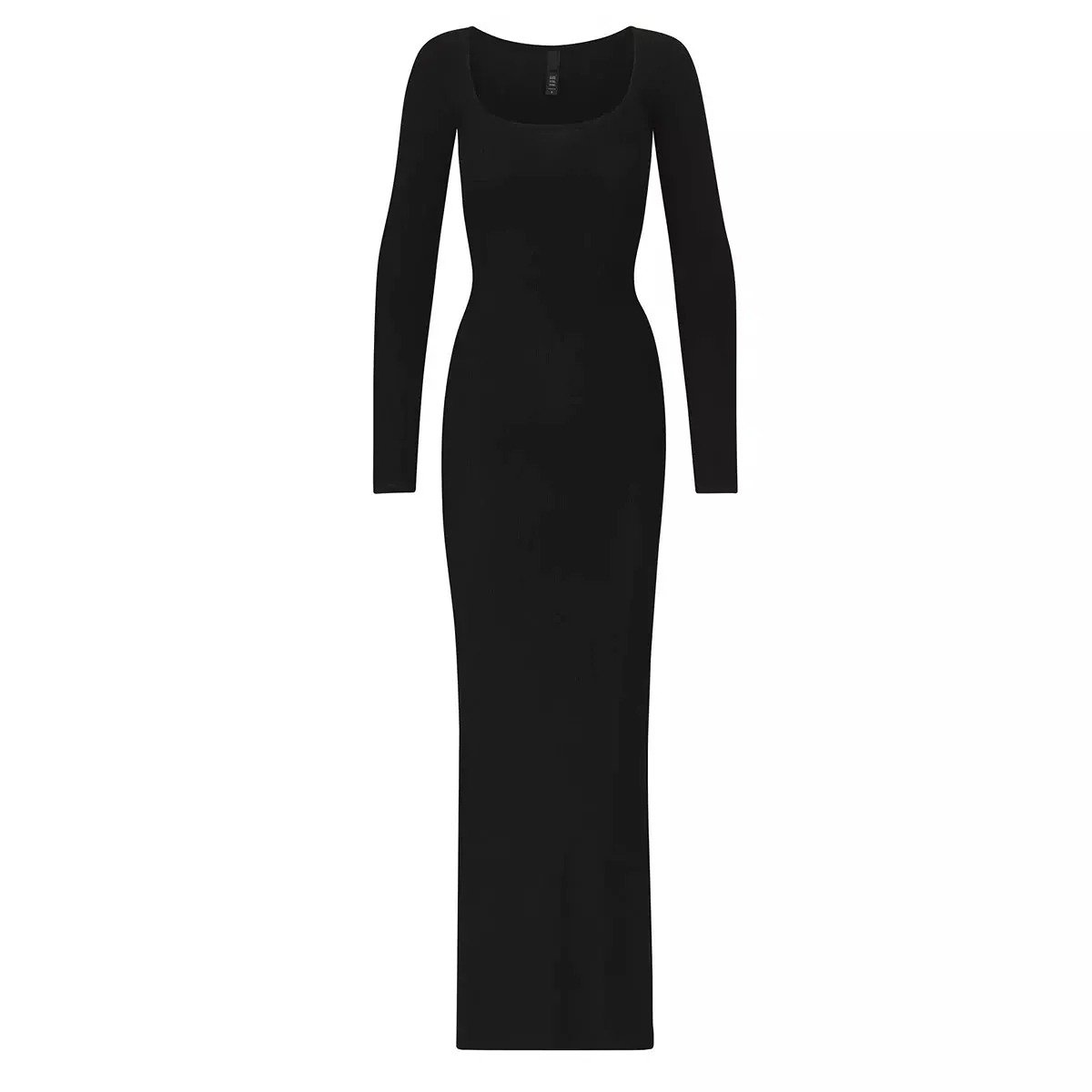 SKIMS Soft Lounge Long Sleeve Dress Onyx Small (AP-DRS-1701)