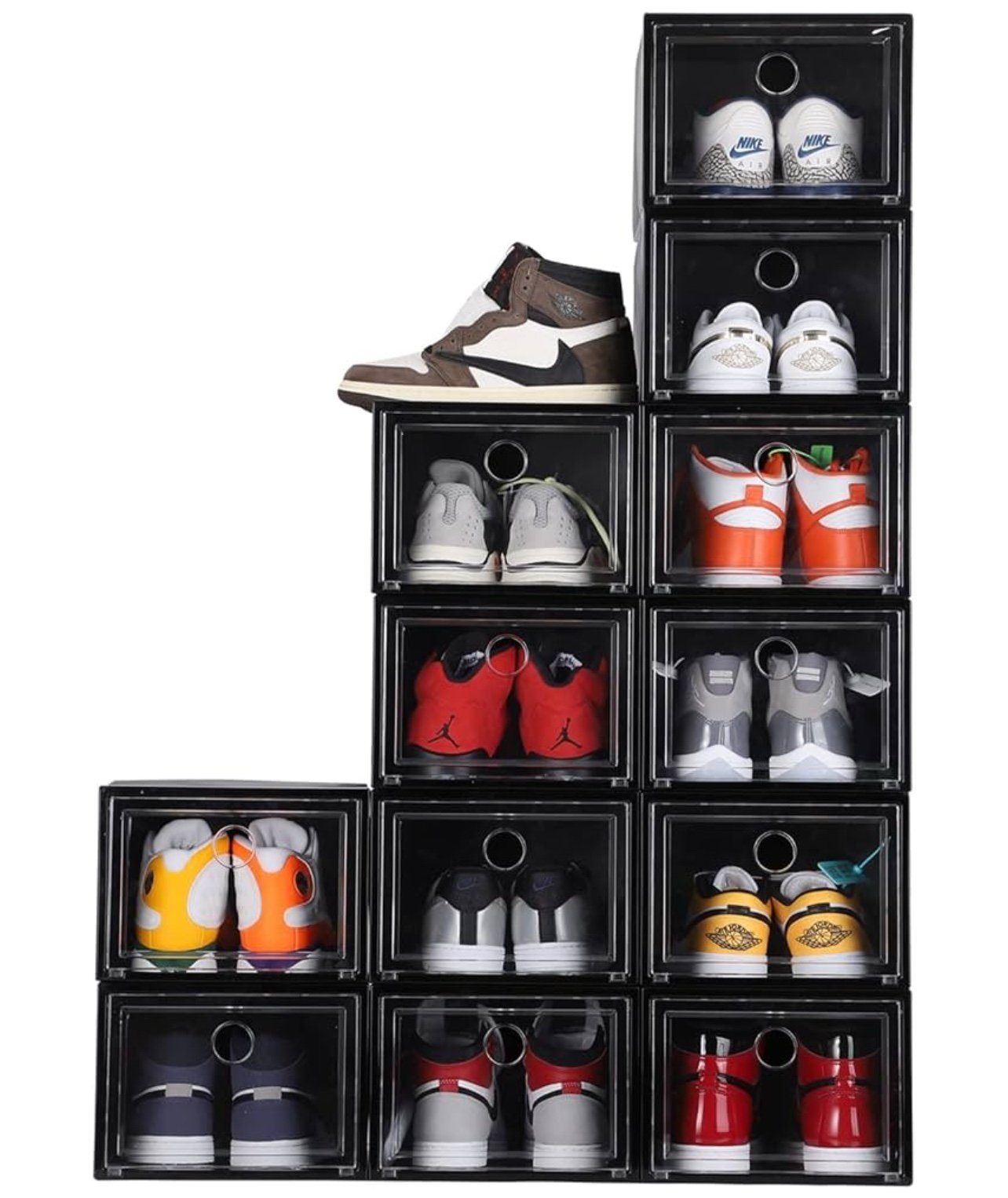 MUKIRAN HOME 12 Pack Shoe Storage Boxes