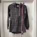 Triple Five Soul vintage streetwear 90's Y2K aop full zip back tie hoodie size S
