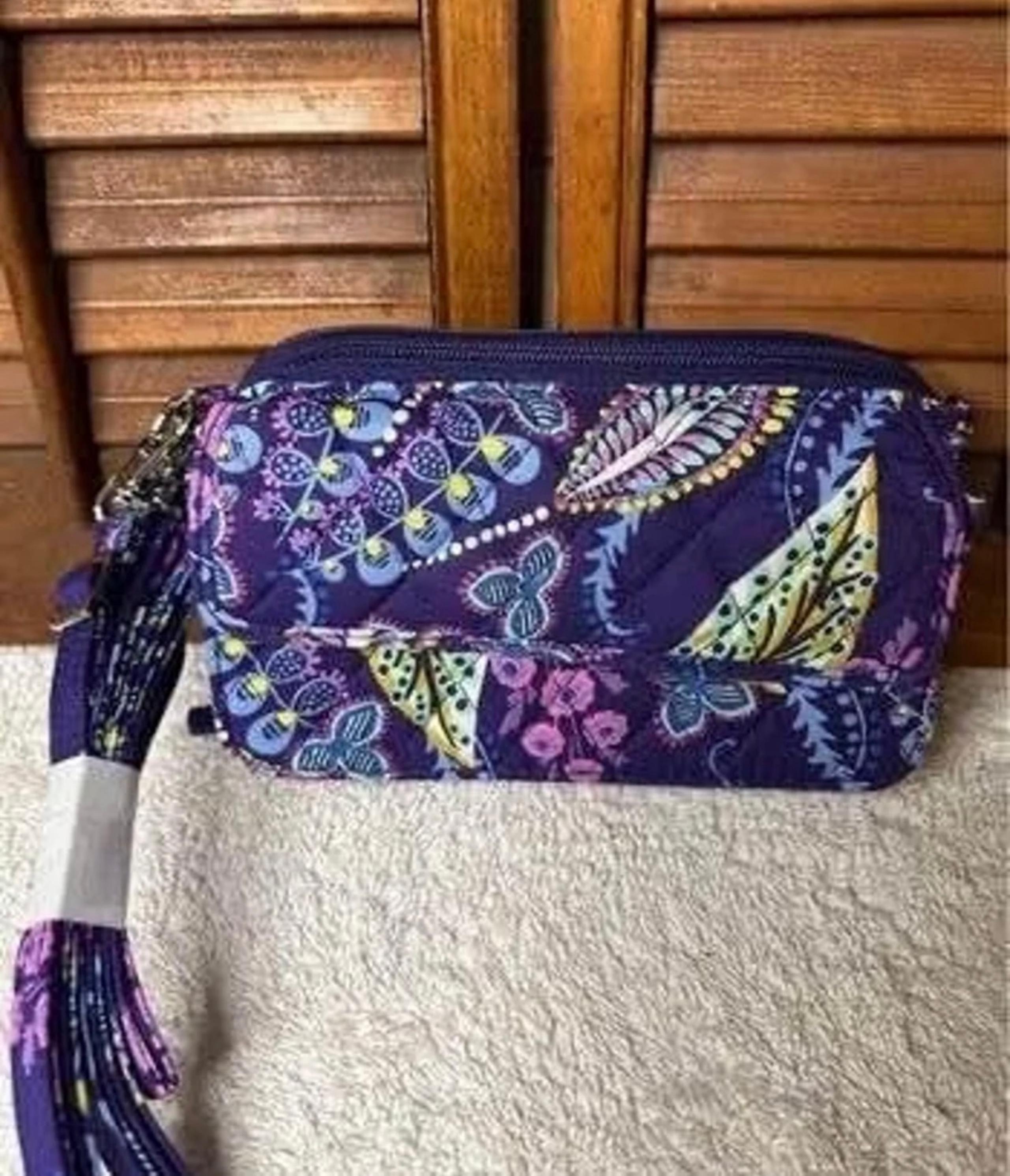 Vera Bradley Batik Leaves All In One Crossbody