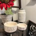 Rae Dunn Dog bowls and snack jar (3 items)