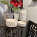 Rae Dunn Dog bowls and snack jar (3 items)