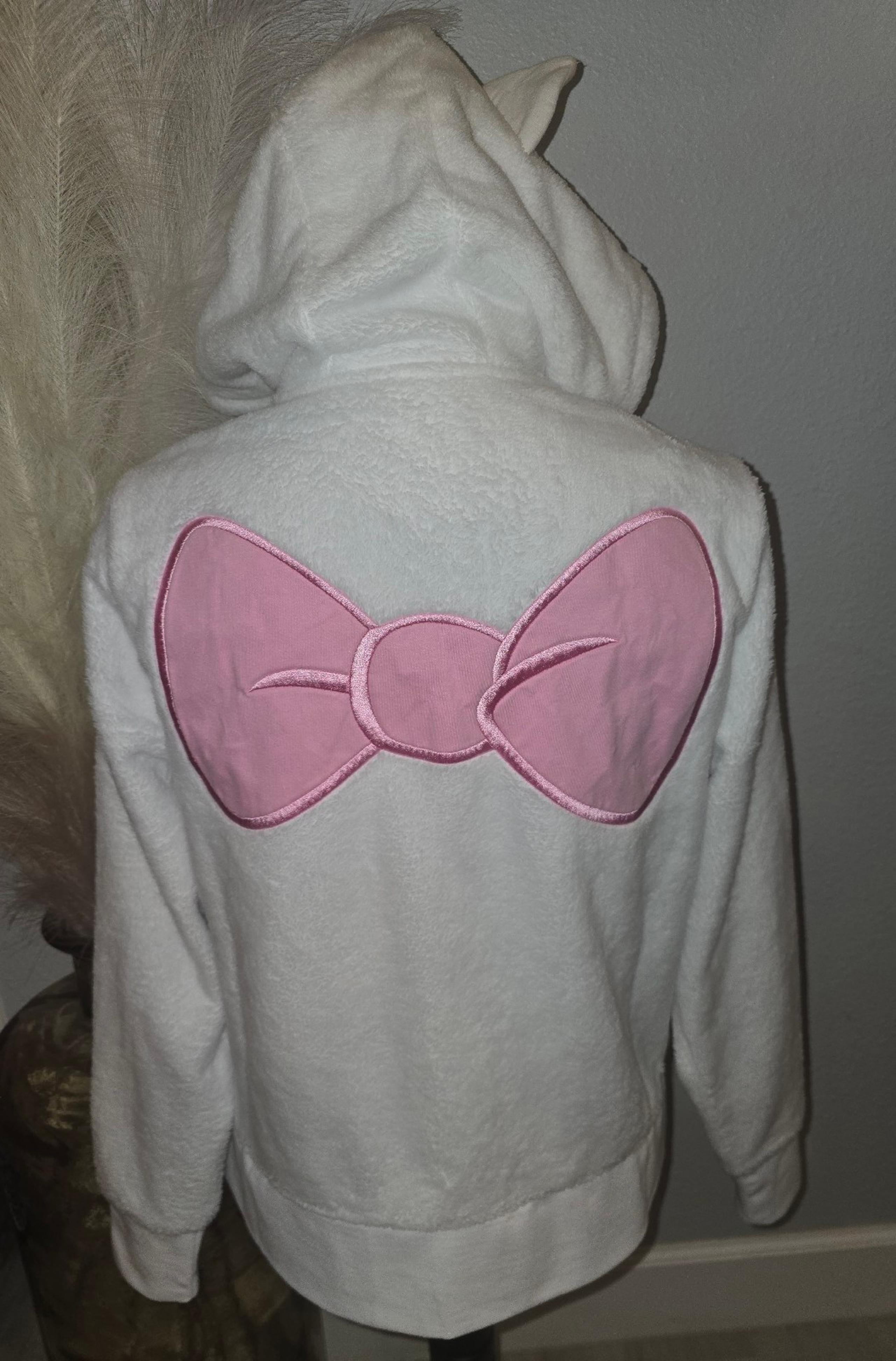 Disney Parks Marie ARISTOCATS Cat Zip Up Sweater
