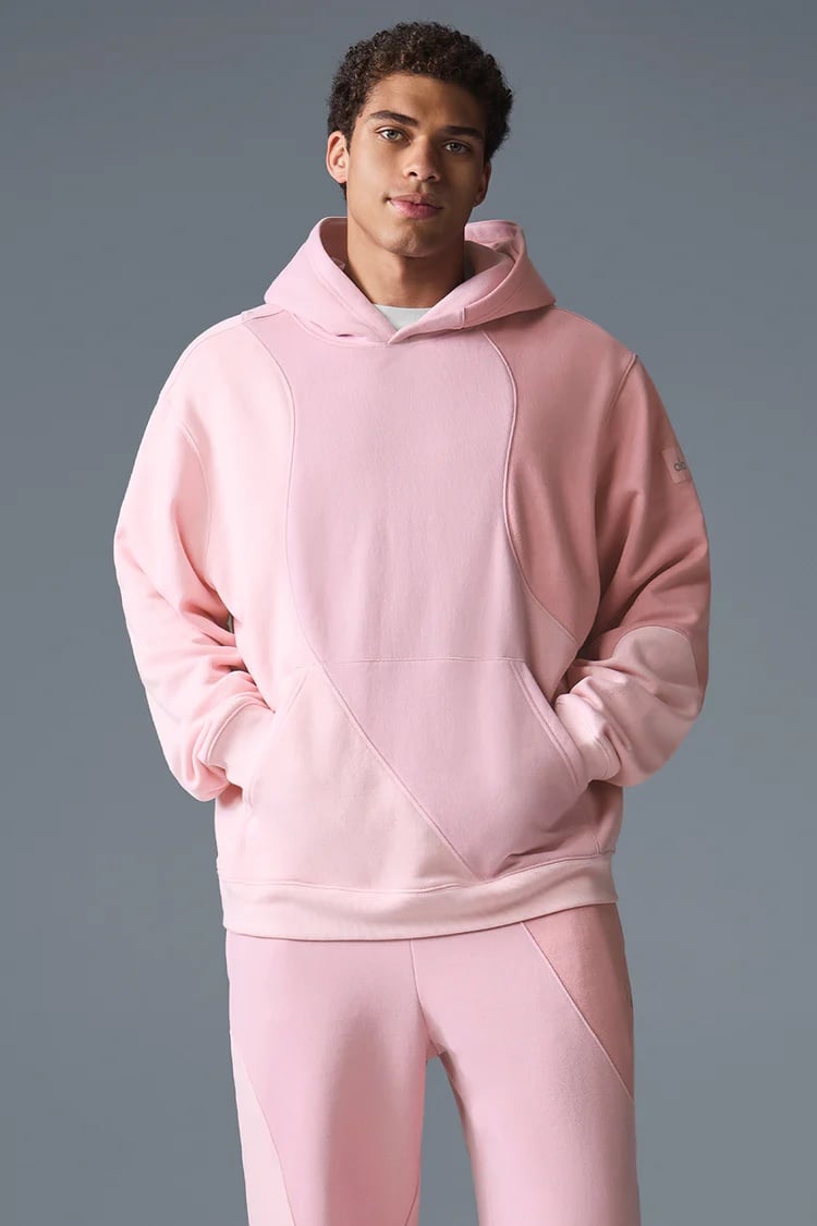 NWT Alo Yoga Pink Unisex Make Waves Hoodie Size Women XXS / Men XS