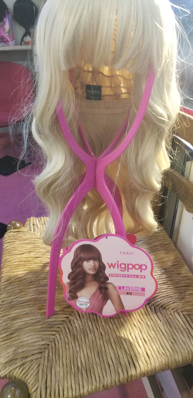 BLONDE FULL CAP FRONT BANG WIG