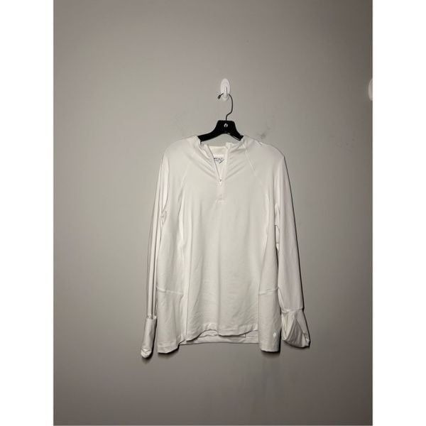 Athleta white quarter zip size 2x