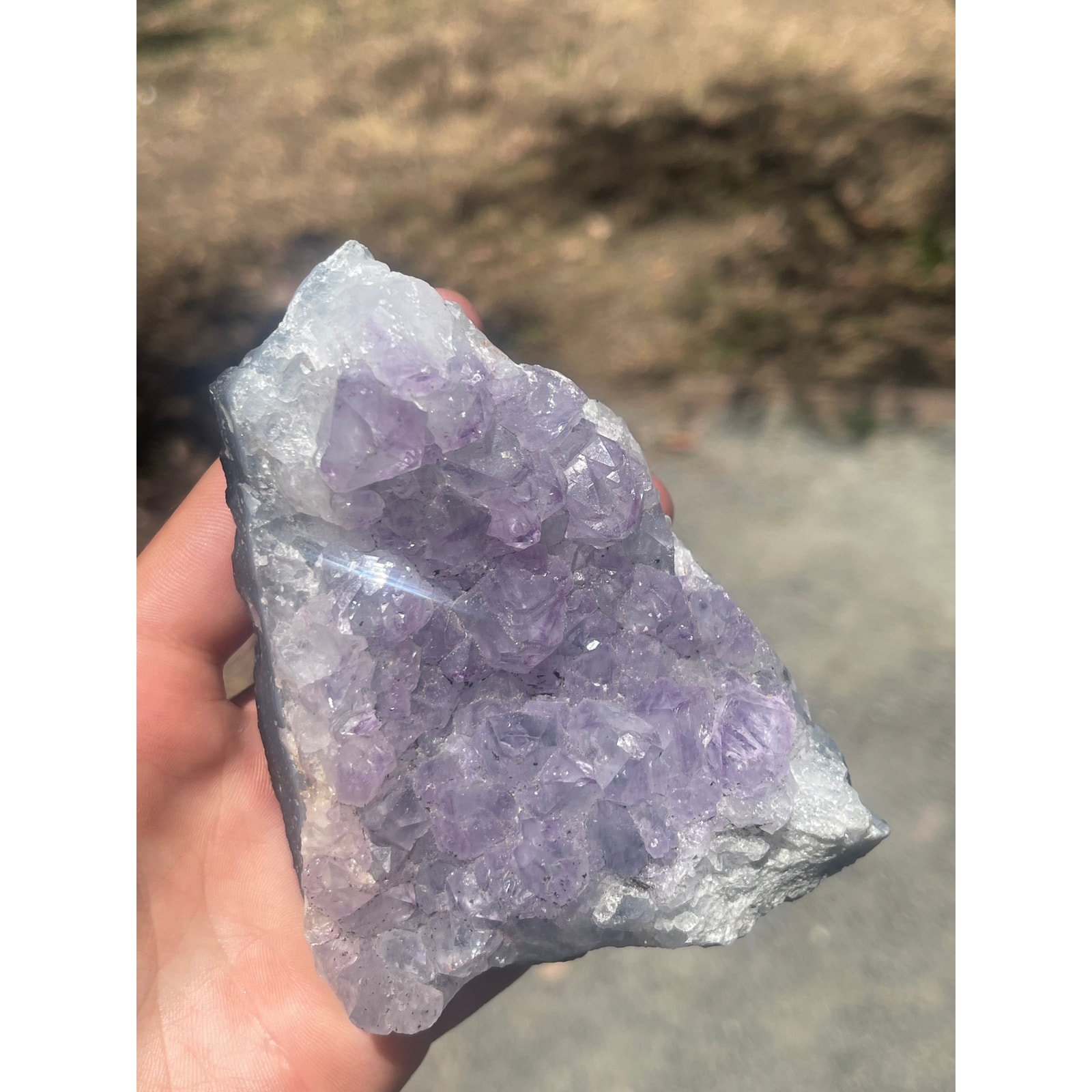 Amethyst Geode 4.5” - detail