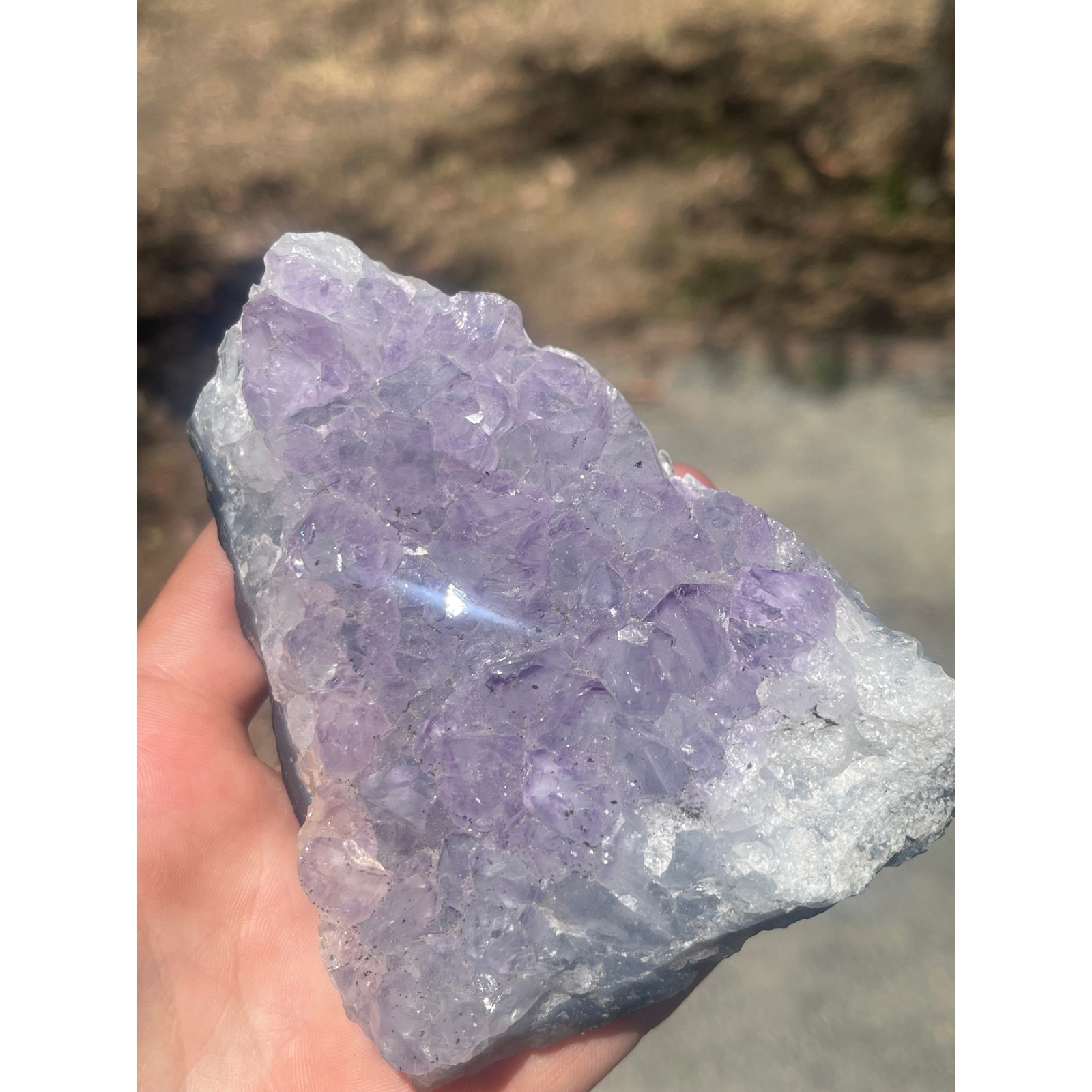 Amethyst Geode 4.5” - detail