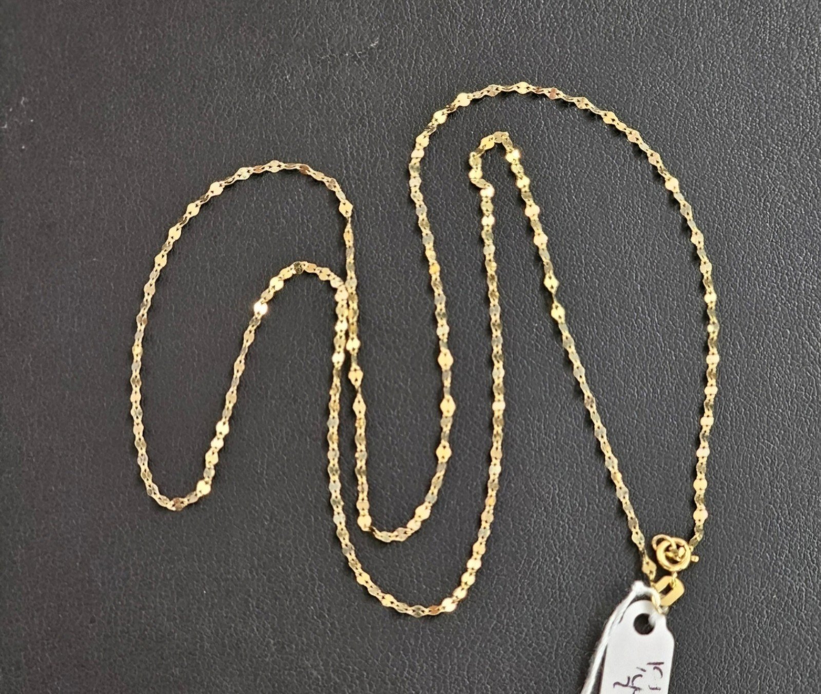 14k gold necklace 22 inch