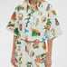 NWT ALEMAIS x Alan Berry Rhys Samaki Cropped Organic Cotton Shirt Women's Size 2