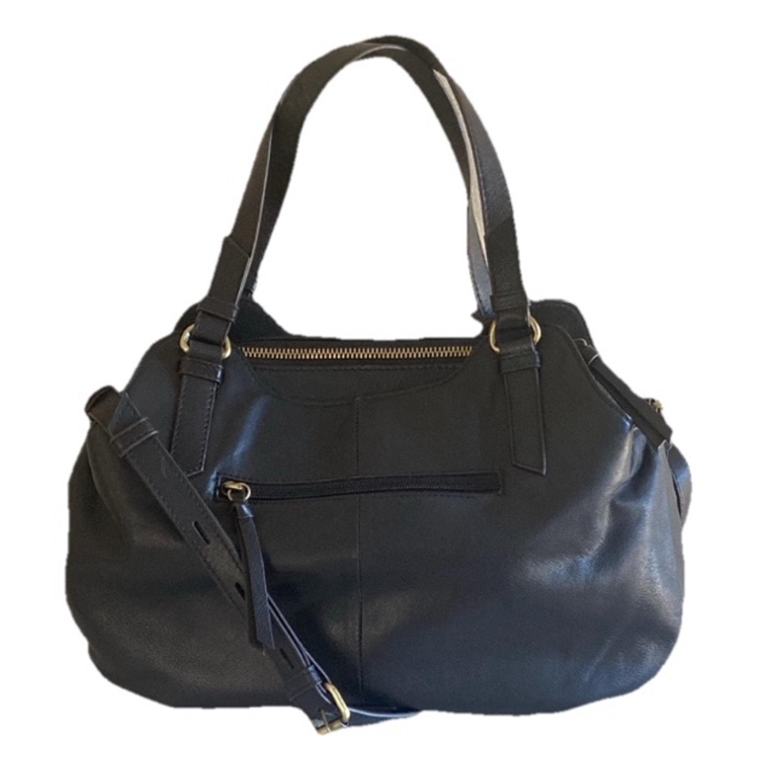 Lodis Skylar Black Leather Satchel Handbag Shoulder Bag