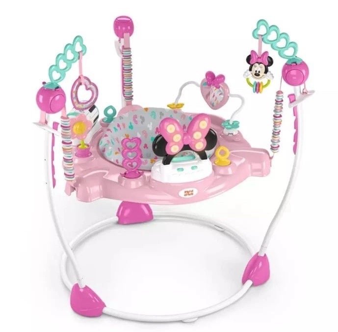 BABY BOUNCER Minnie Mouse Infant Activity Jumper, Pink