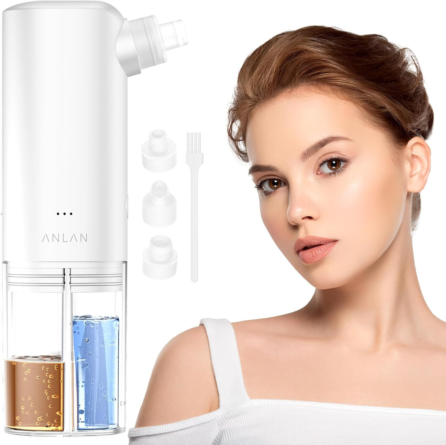 Blackhead Remover Vacuum Pore Cleaner with Microbubble & 3 Suction Levels Kit