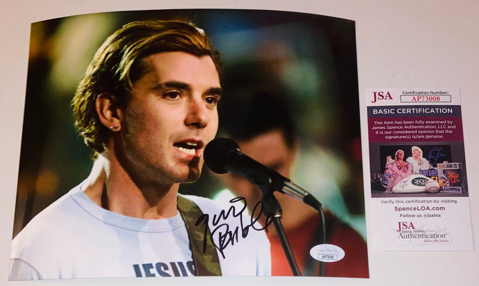 GAVIN ROSSDALE SIGNED AUTOGRAPHED 8X10 PHOTO BUSH BAND LEAD SINGER JSA COA RARE!