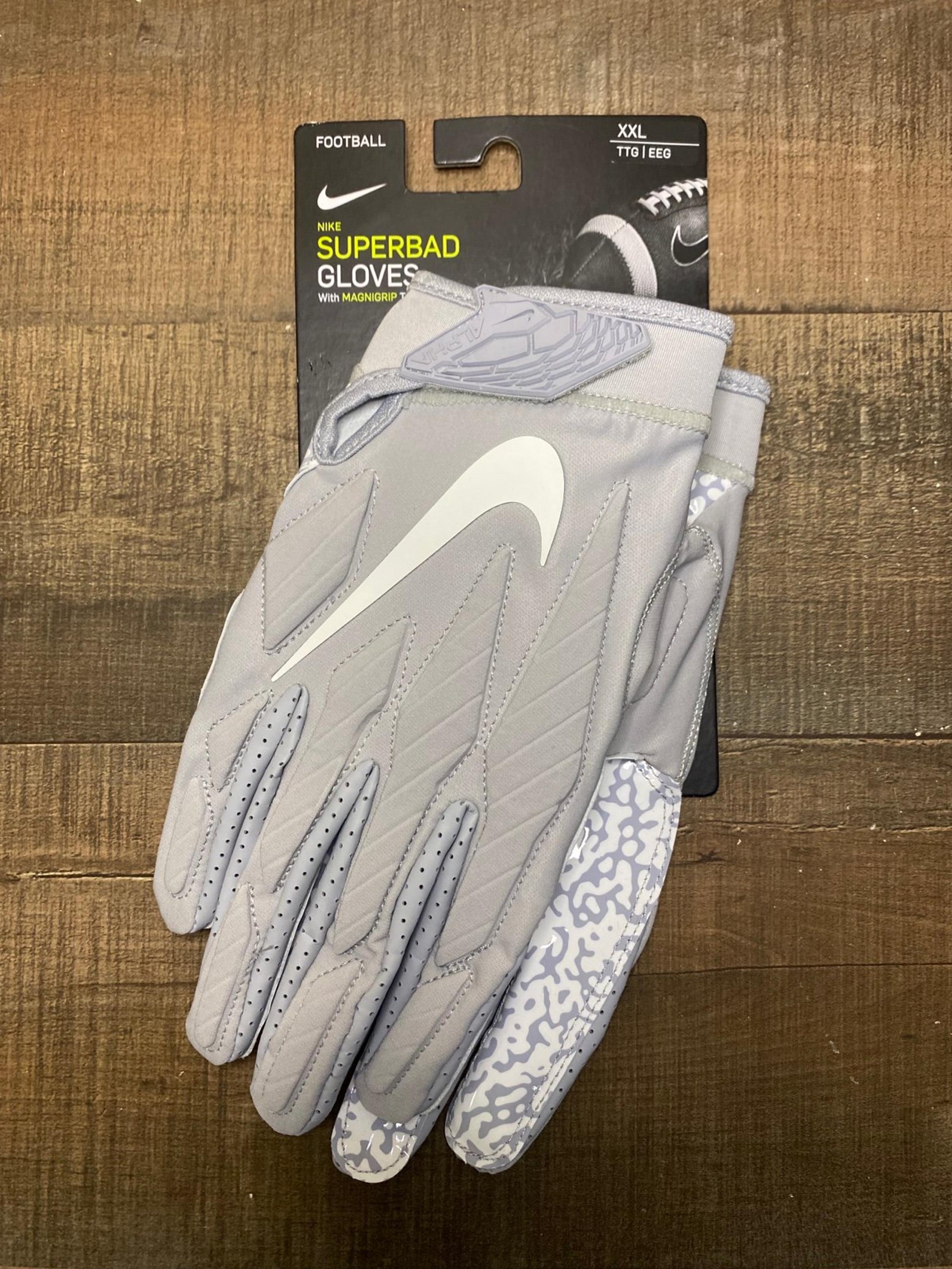 Nike Superbad 5.0 Football Gloves “Gray Elephant Print” size 2XL Men