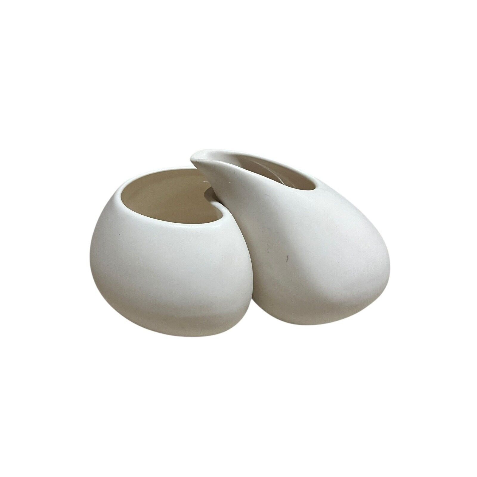 Peter Saenger White Nesting Sugar & Creamer Set NO LID