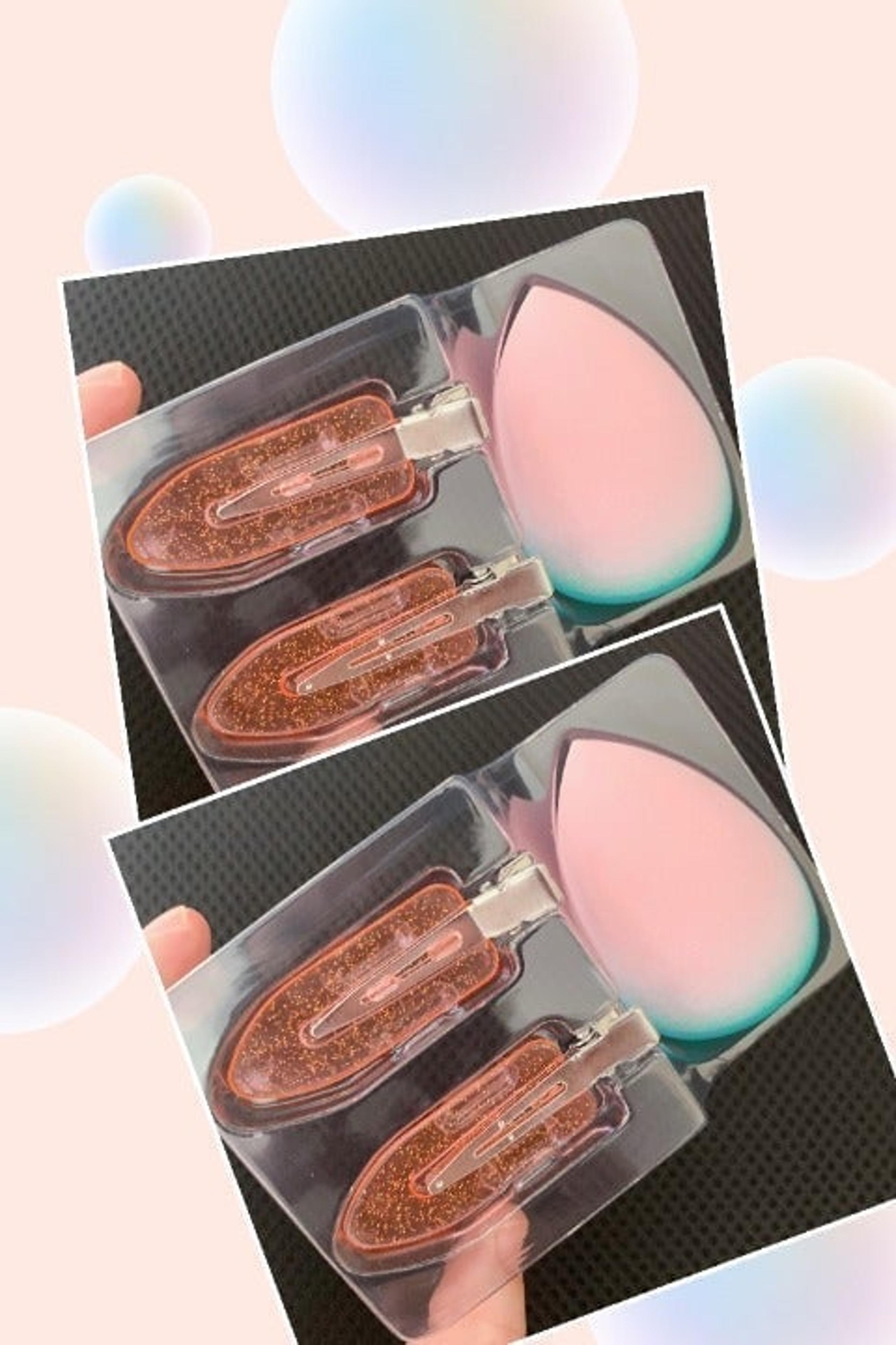 2x makeup sponge and hair clip set with box Brand New 2021 - Macy's