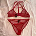 WINDSOR Love Struck Heat Stone Caged Bralette + Panty Set