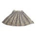 Akris Punto Womens Back Zip Wavy Abstract Pleated A Line Skirt Blue Black Size 8