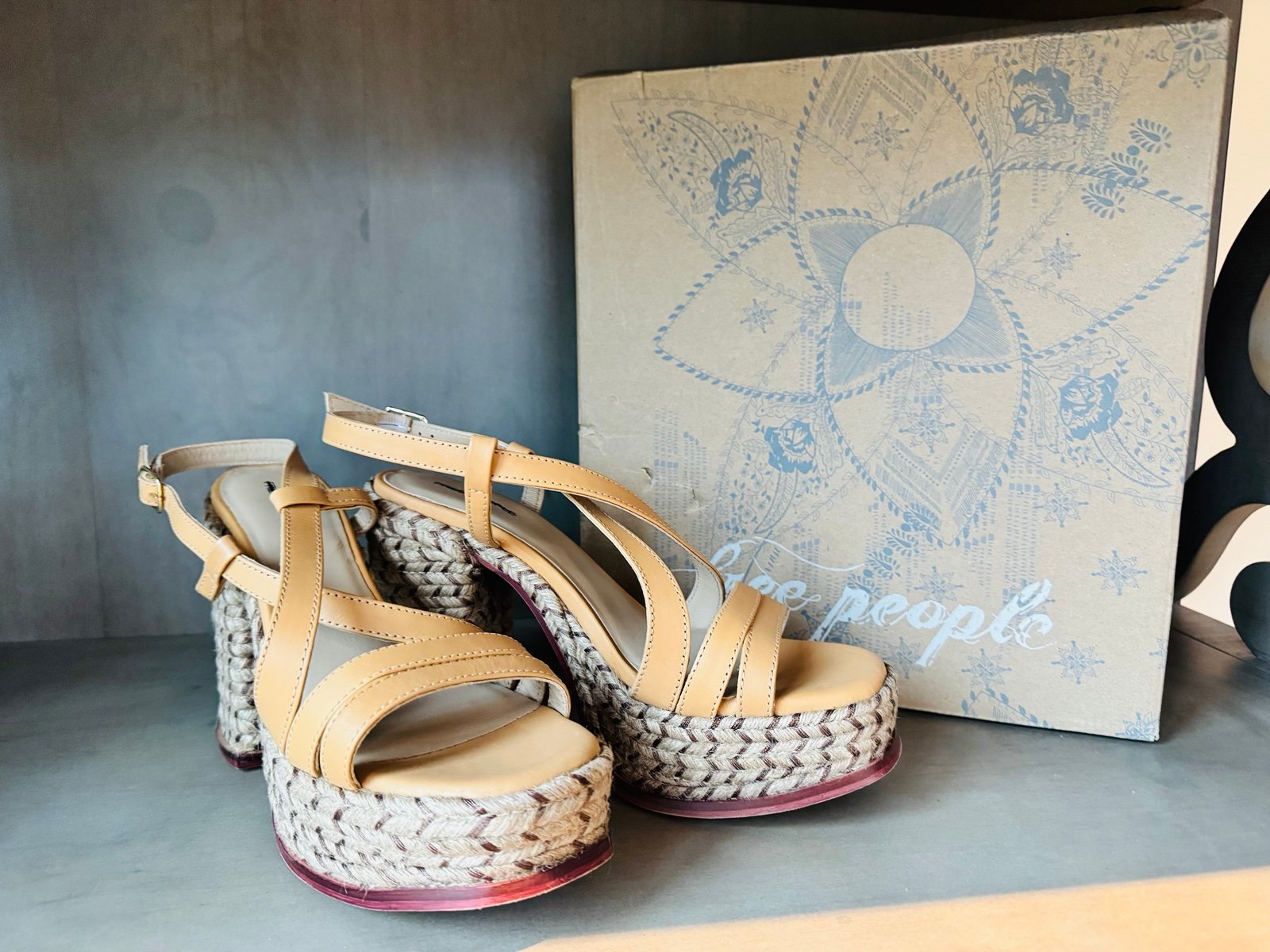 Free People block heel