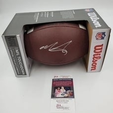 Mike Gundy Signed Football Wilson NCAA Oklahoma State Cowboys JSA COA