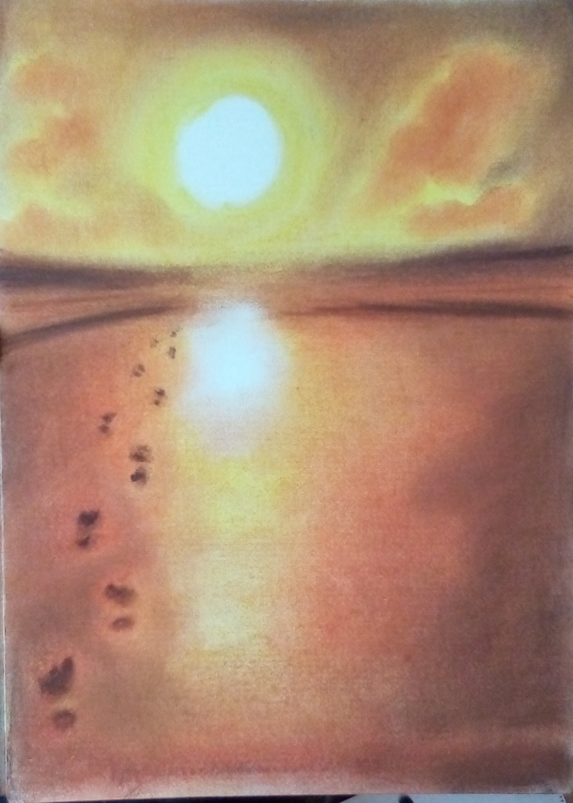 Foot print's in the Sand artwork
