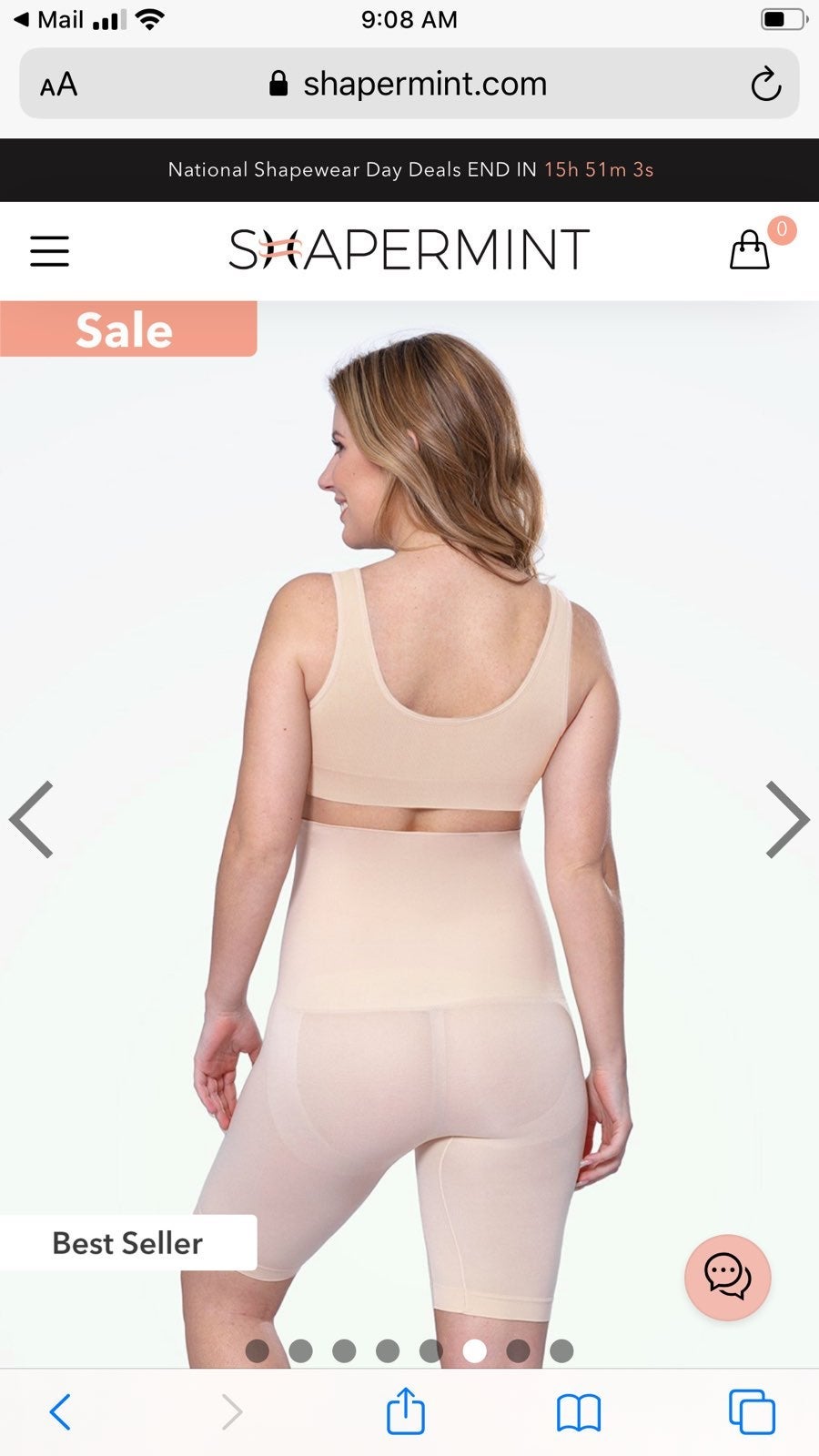 Womens high waisted shaper short panty