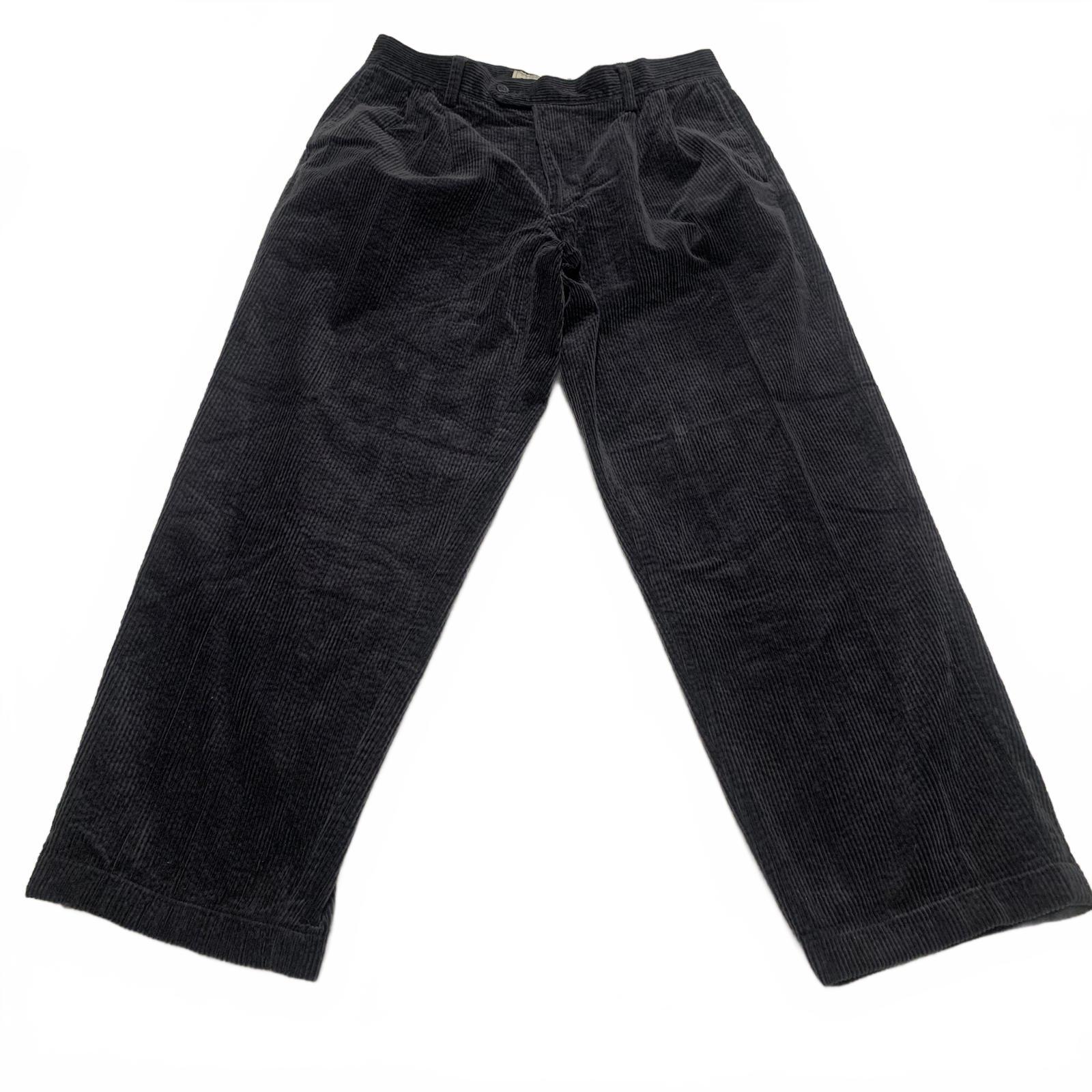 Country Road Work Wear Men's Size 34 x 28 L Black Corduroy Pants