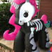 5.2 FT Halloween Inflatables Unicorn Outdoor Decorations Blow Up Yard Skeleton