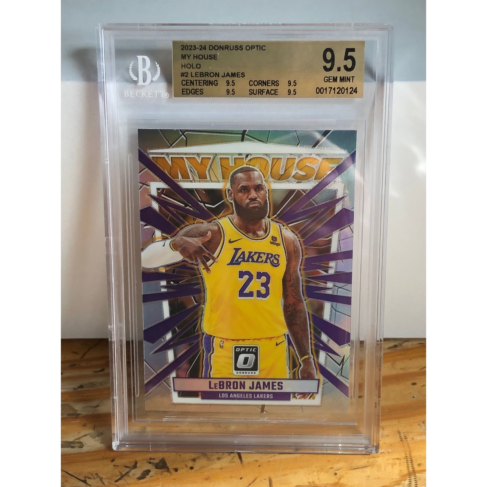 Lebron James 2023-24 optic my house silver Prizm