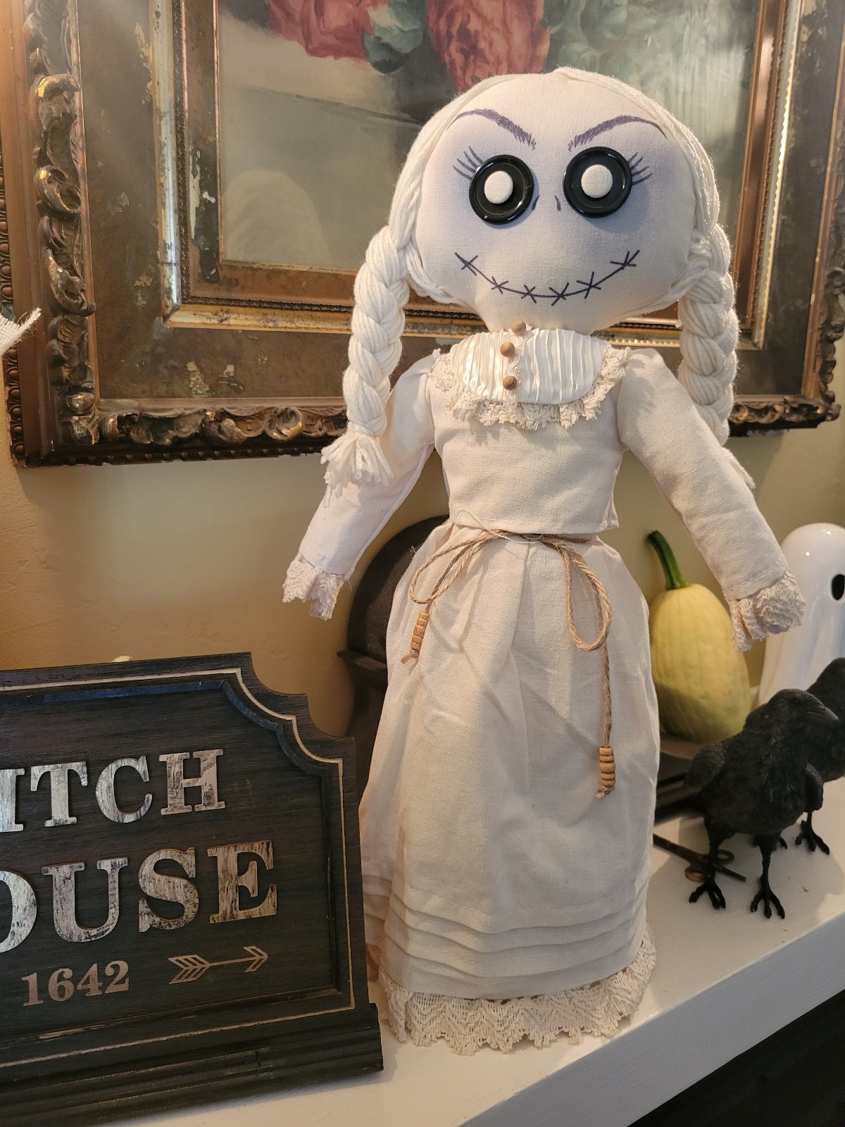 Gothic spooky doll Ghost Halloween