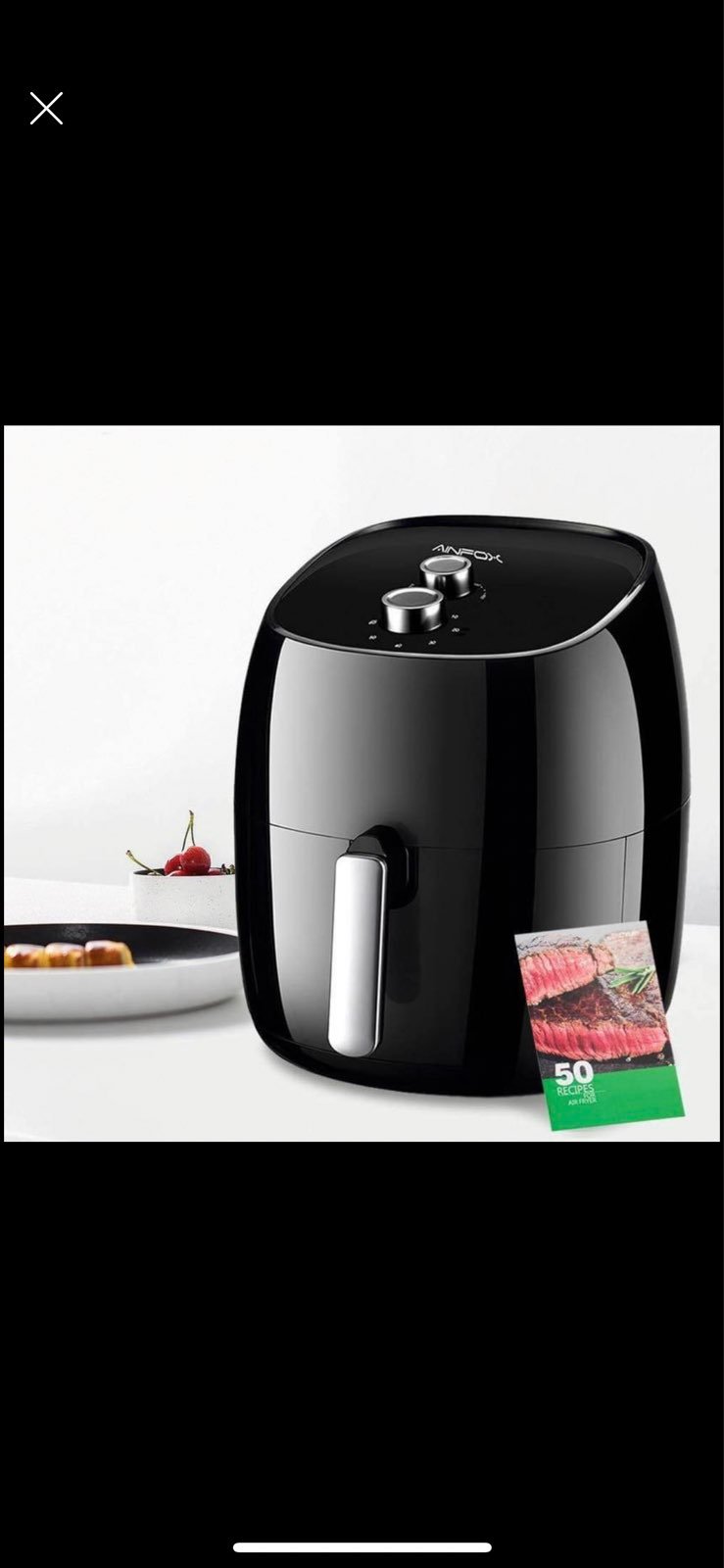 XXL 8QT Oil Free Air Fryer, Temperature Control,For Healthy Fried Food,1700W, 50